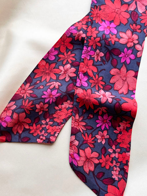 Floral zijden twilly
