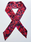 Floral zijden twilly