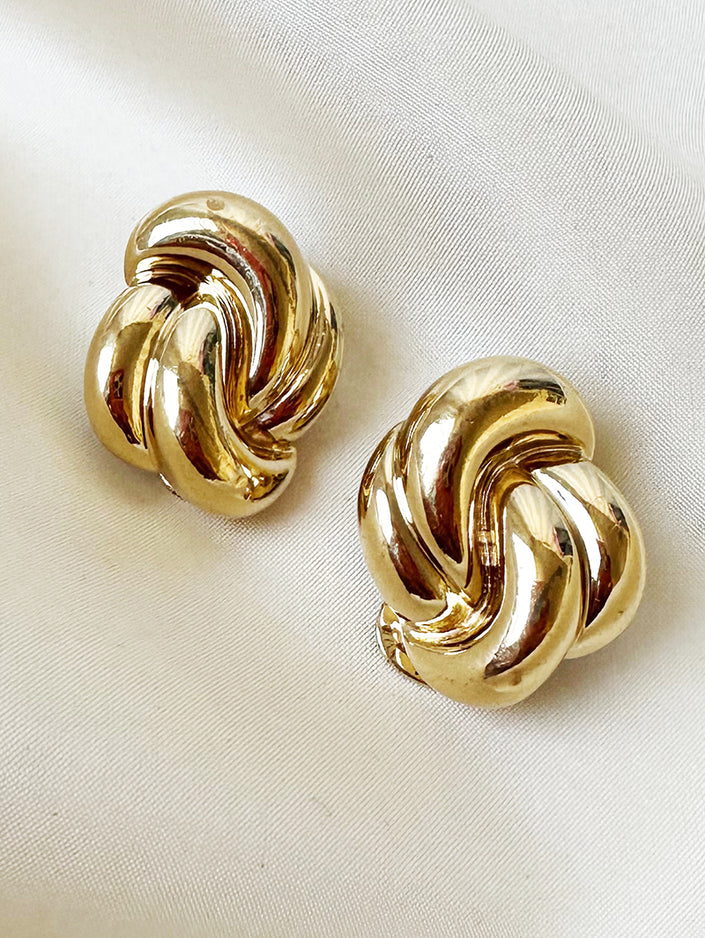 Vergulde designer oorbellen