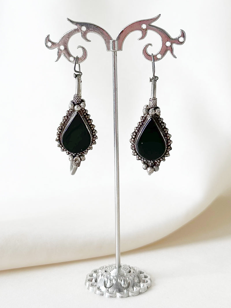 Grote zilveren oorhangers