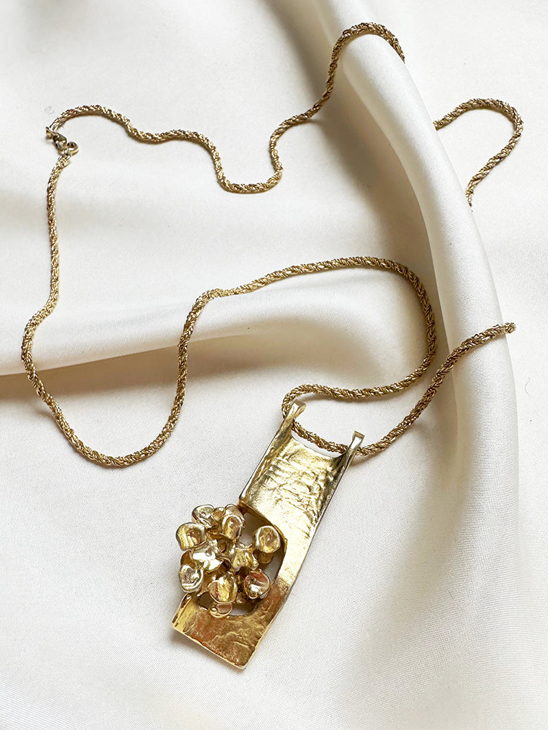 Modernistische vergulde ketting