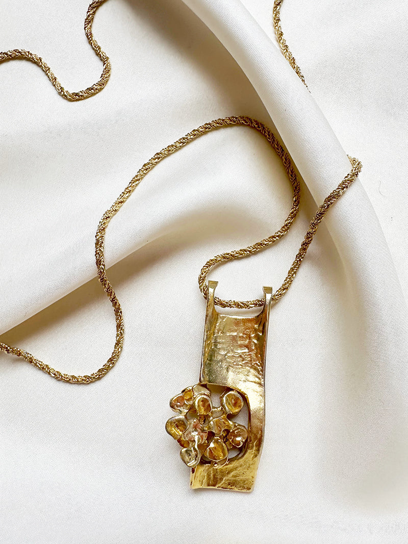 Modernistische vergulde ketting