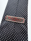 Vintage zijden polkadot stropdas