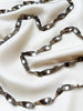 Verzilverde lange ketting