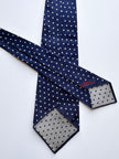 Vintage zijden polkadot stropdas