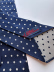 Vintage zijden polkadot stropdas