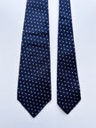 Vintage zijden polkadot stropdas
