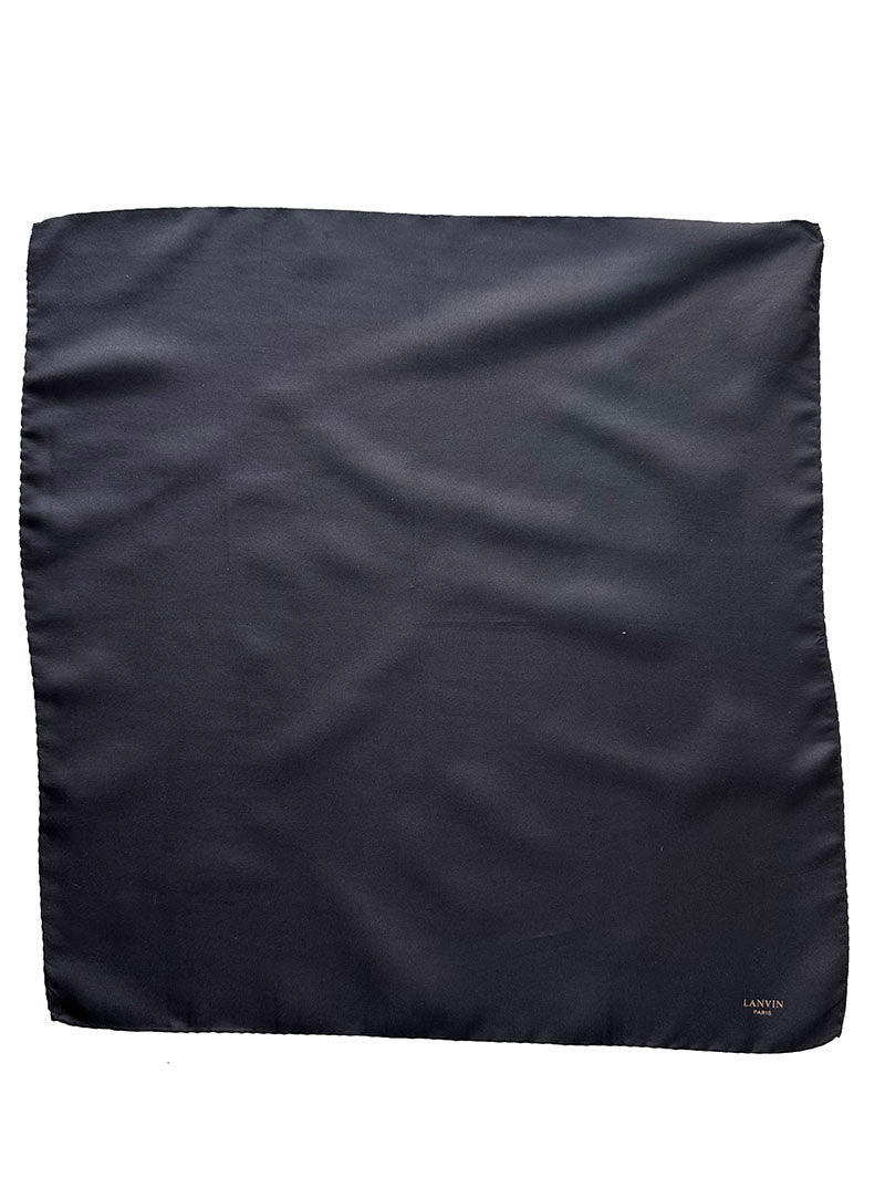Zwarte zijden designer pochet