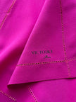 Paars/roze zijden pochet
