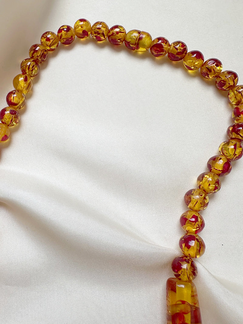 Grote oranje ketting