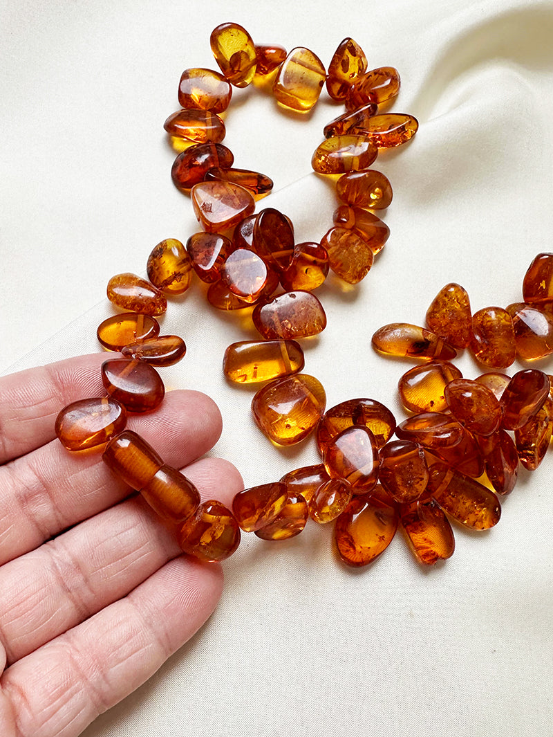 Collier van barnsteen