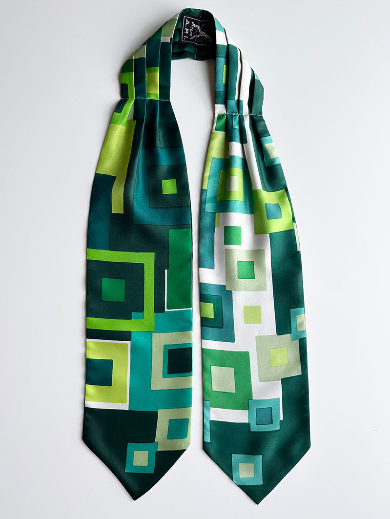 70s zijden ascot tie