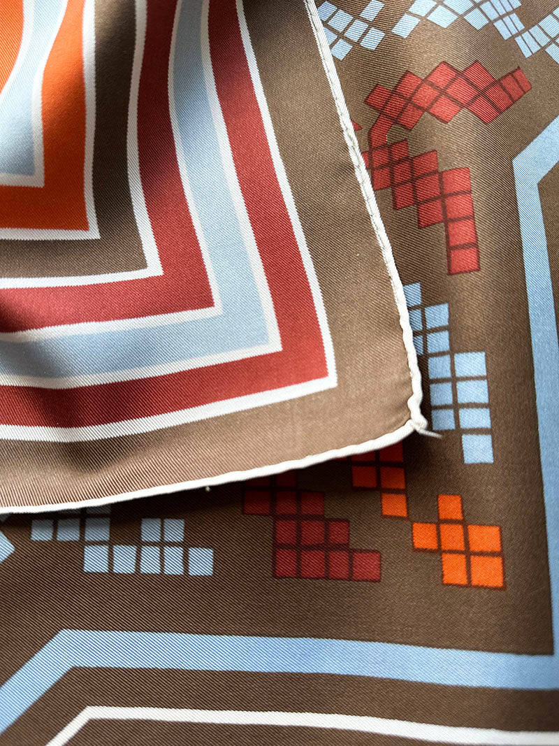 70s zijden designer sjaal