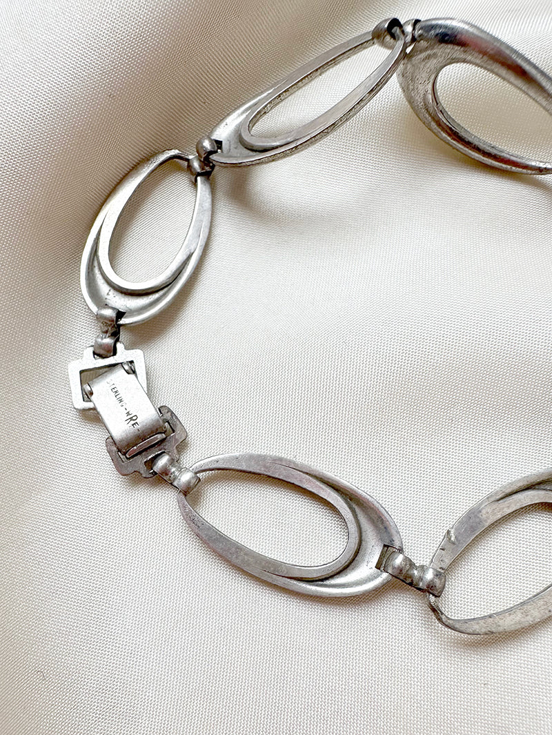 Zilveren schakelarmband