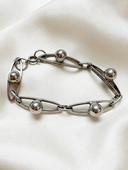 Zilver schakelarmband