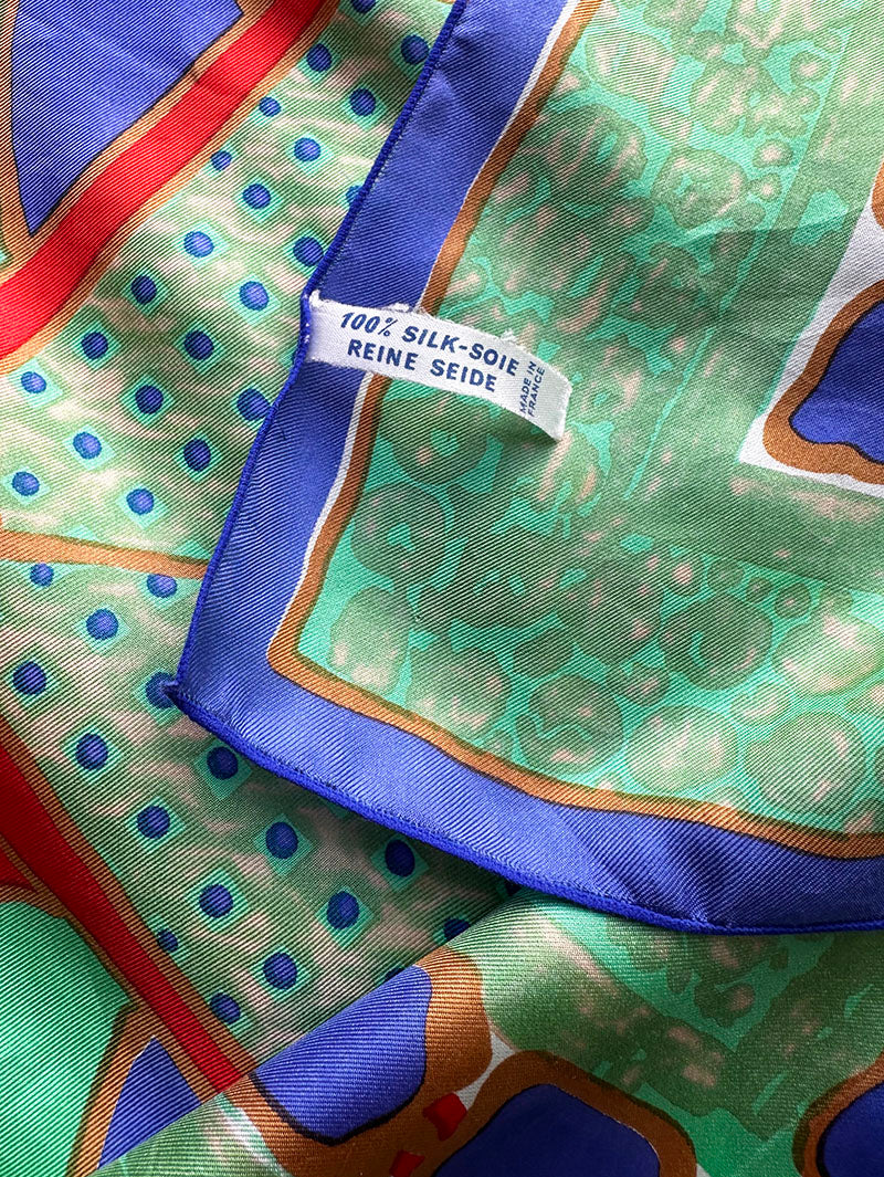 Vintage zijden sjaal