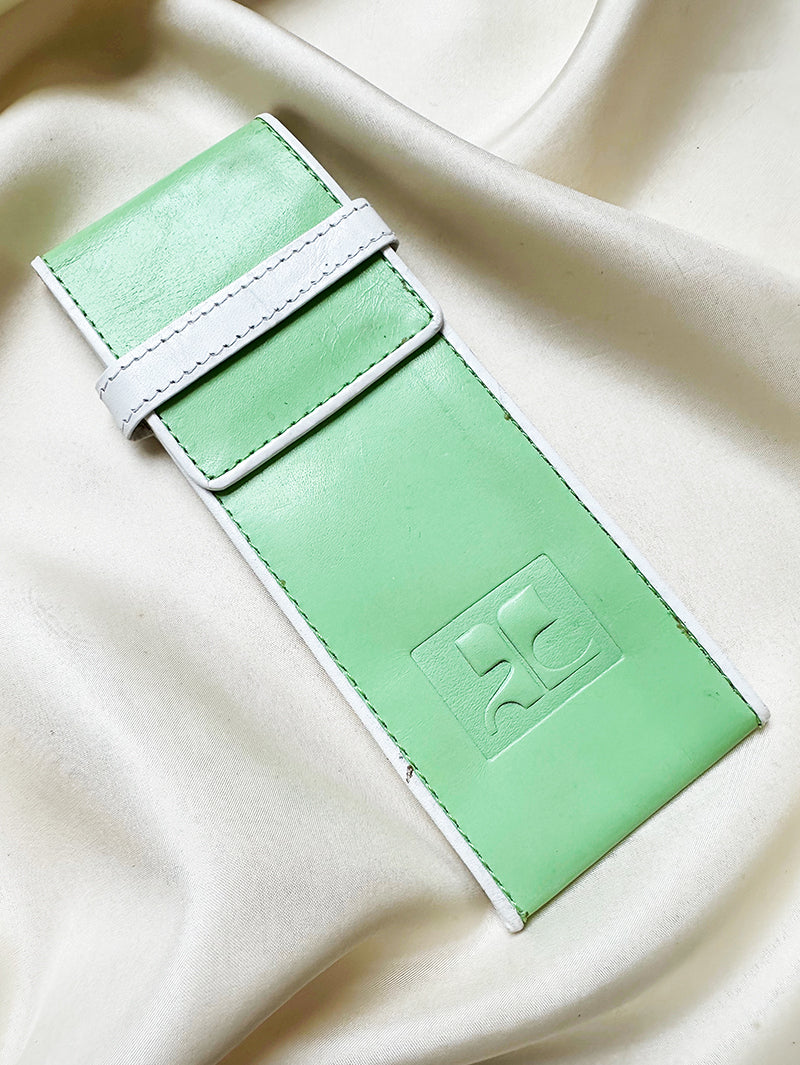 Leren designer brillenetui