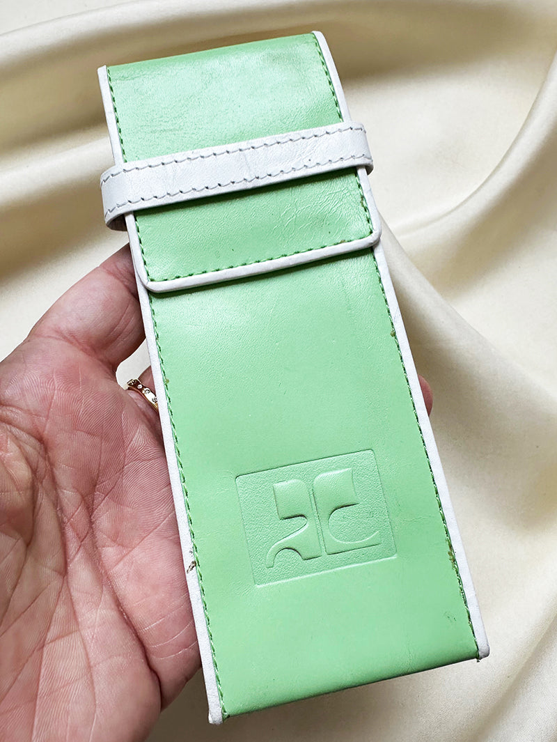 Leren designer brillenetui