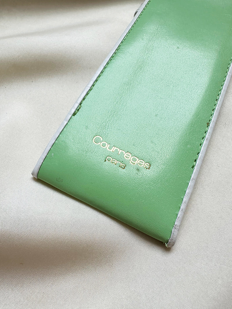 Leren designer brillenetui