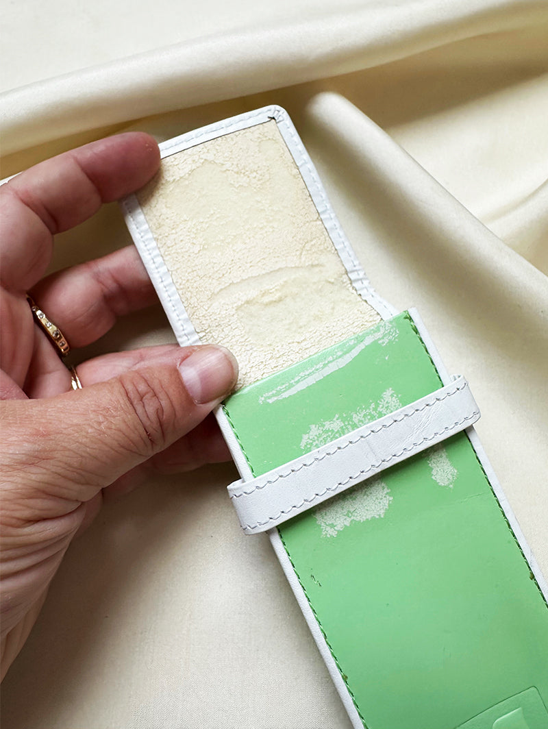 Leren designer brillenetui