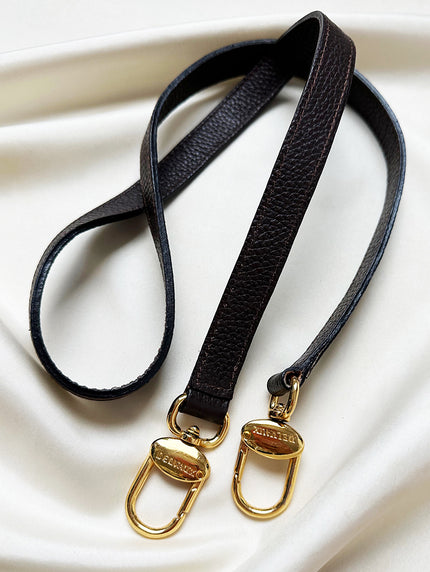 Bruin leren designer tashengsel