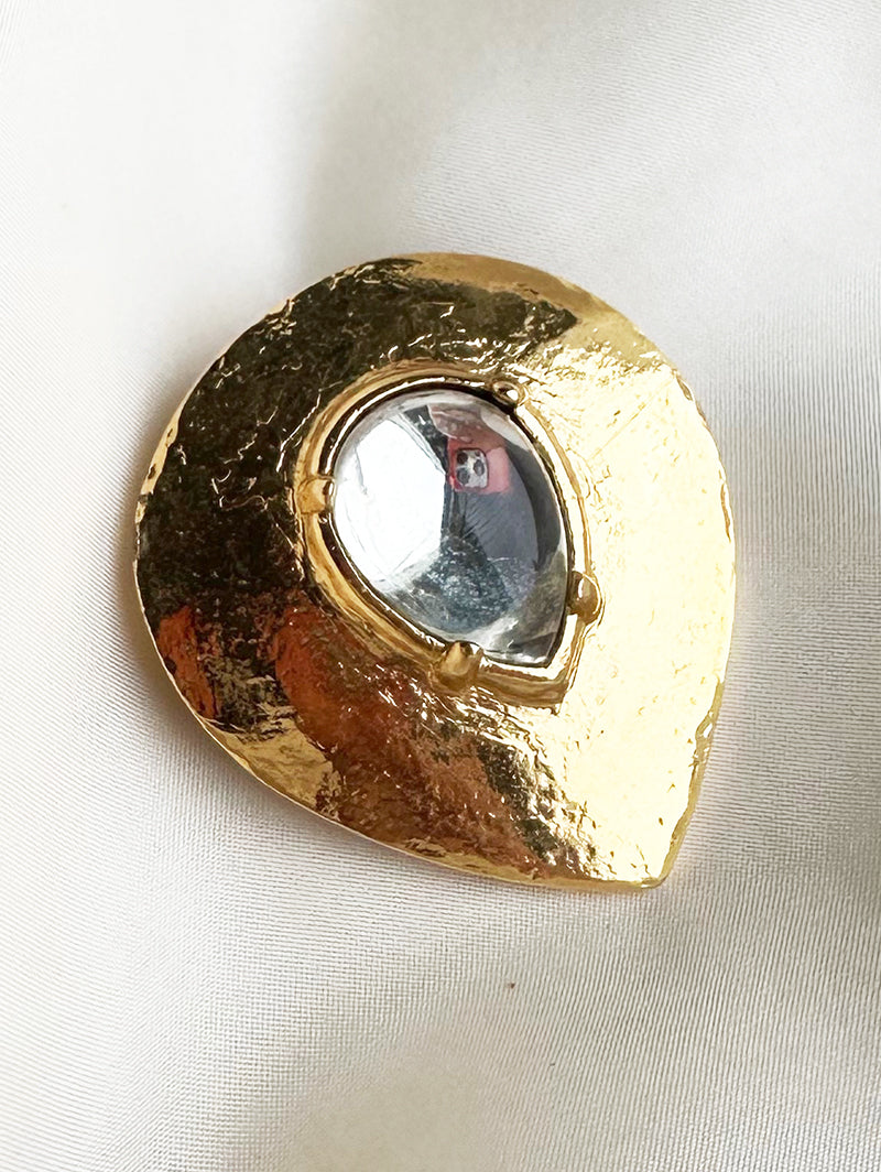 Vergulde designer broche/kettinghanger