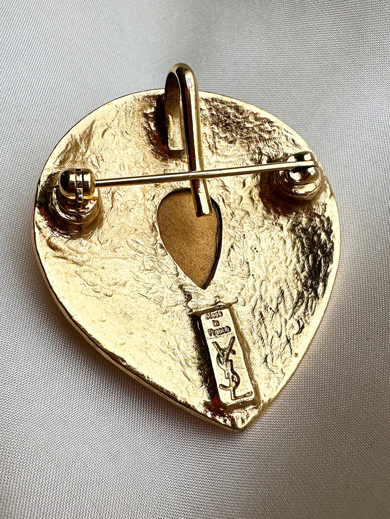 Vergulde designer broche/kettinghanger