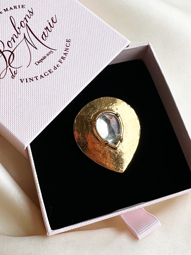 Vergulde designer broche/kettinghanger