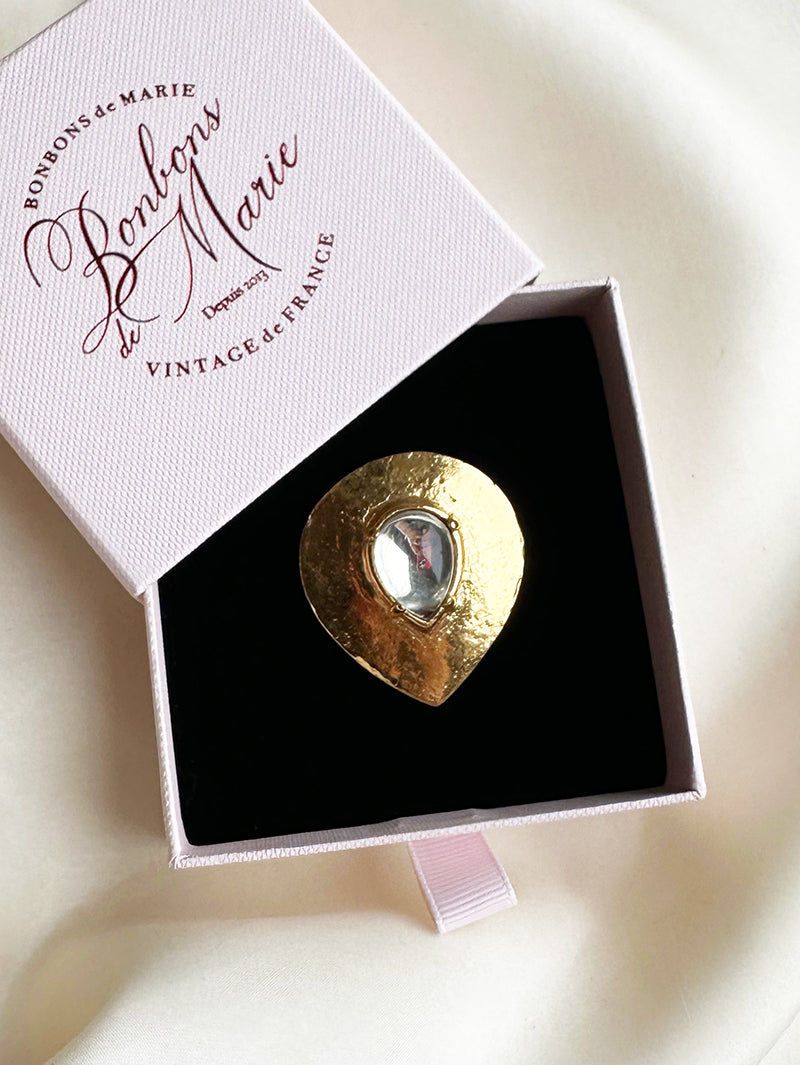 Vergulde designer broche/kettinghanger