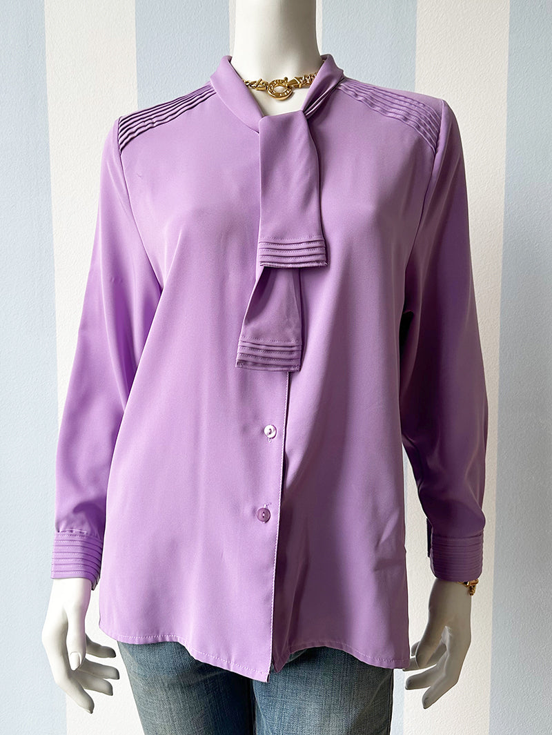 Paarse strikblouse
