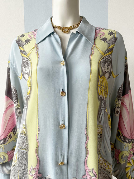 Zijden designerblouse