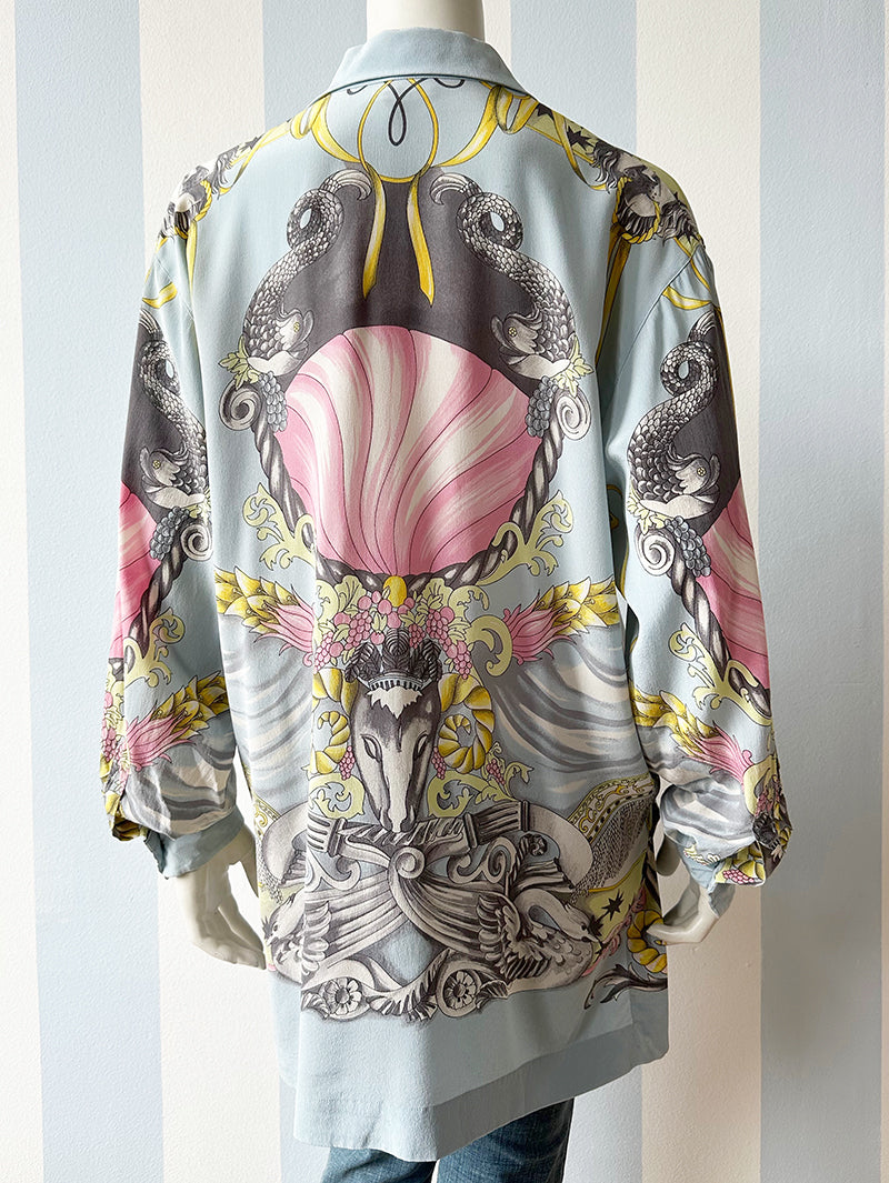 Zijden designerblouse