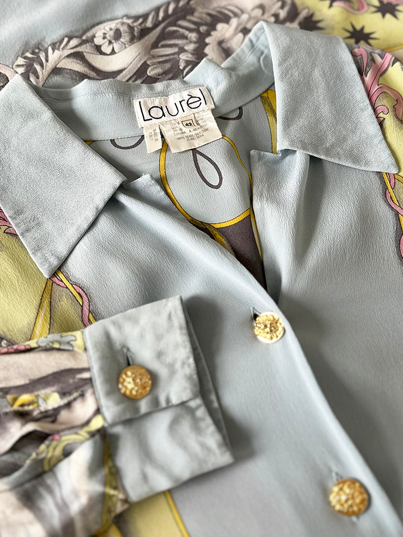 Zijden designerblouse