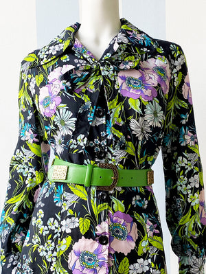 Floral seventies jurk