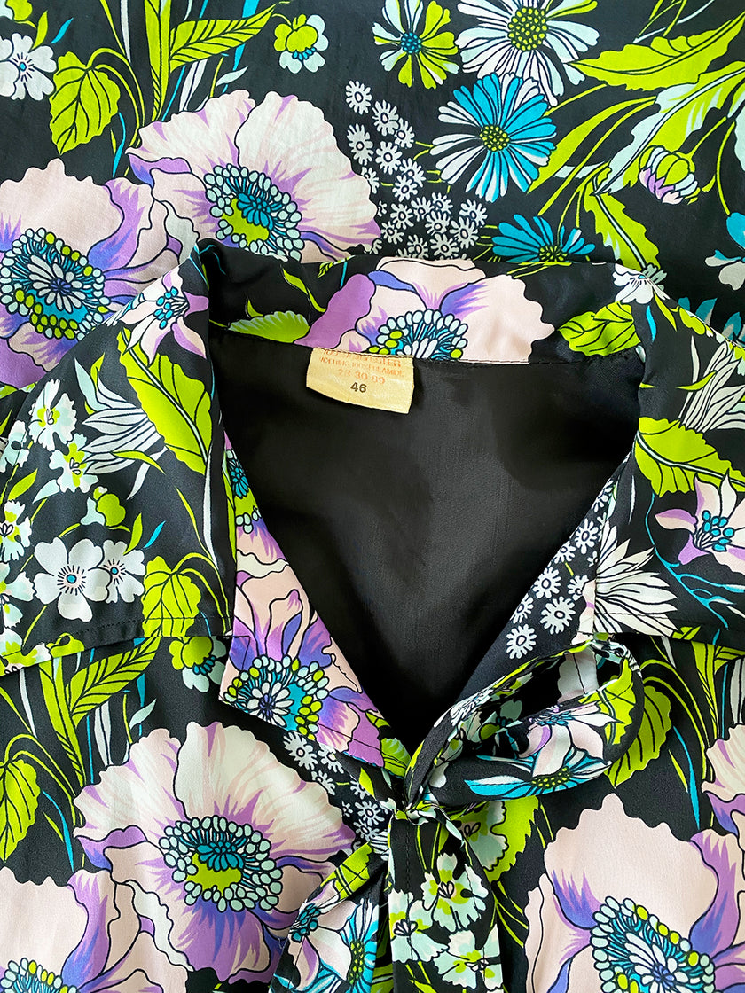 Floral seventies jurk