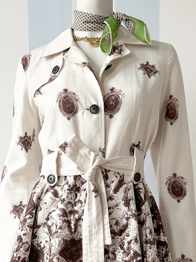 Trenchcoat met dessin