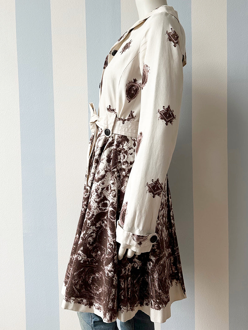Trenchcoat met dessin