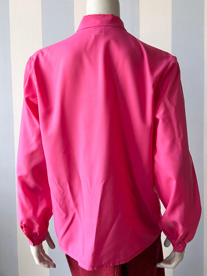 Vintage roze strikblouse