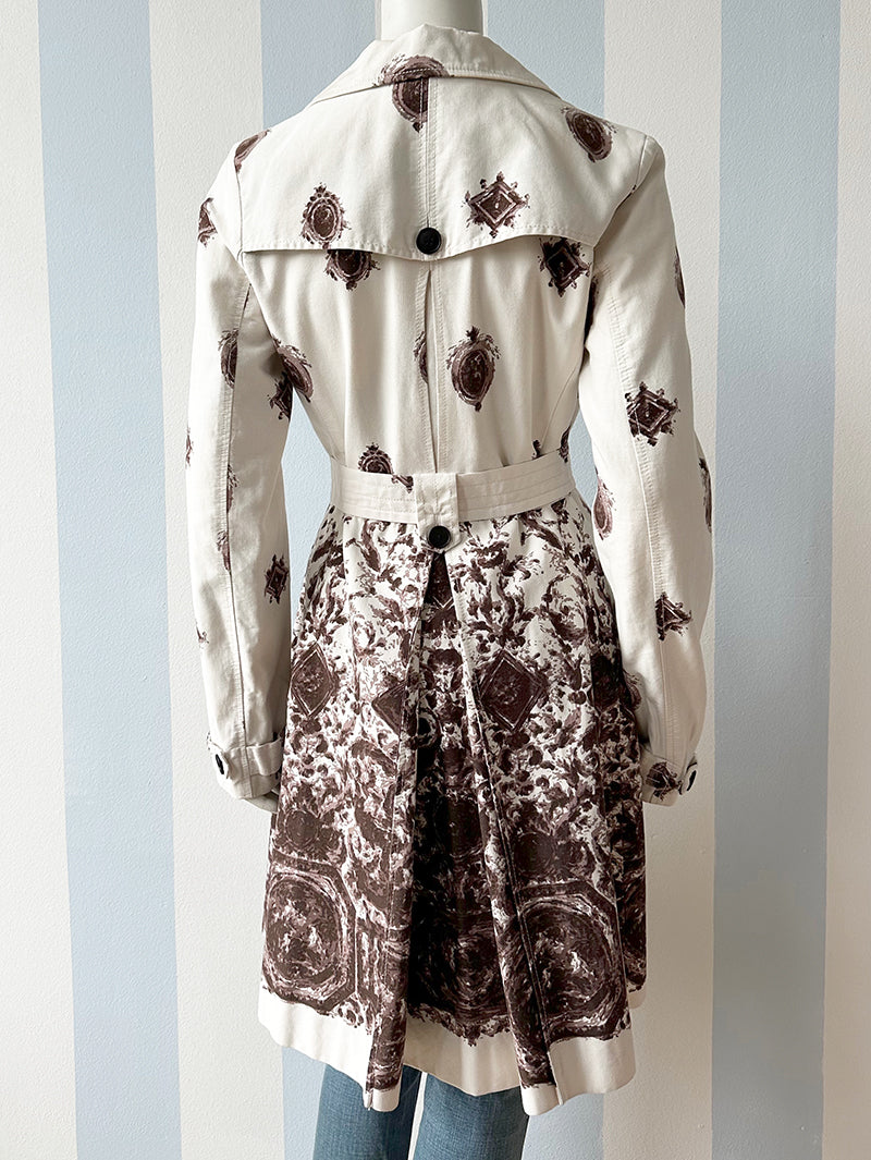 Trenchcoat met dessin