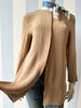 Camel zijden blouse