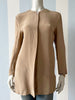 Camel zijden blouse