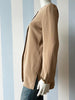 Camel zijden blouse