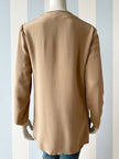 Camel zijden blouse