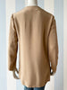 Camel zijden blouse
