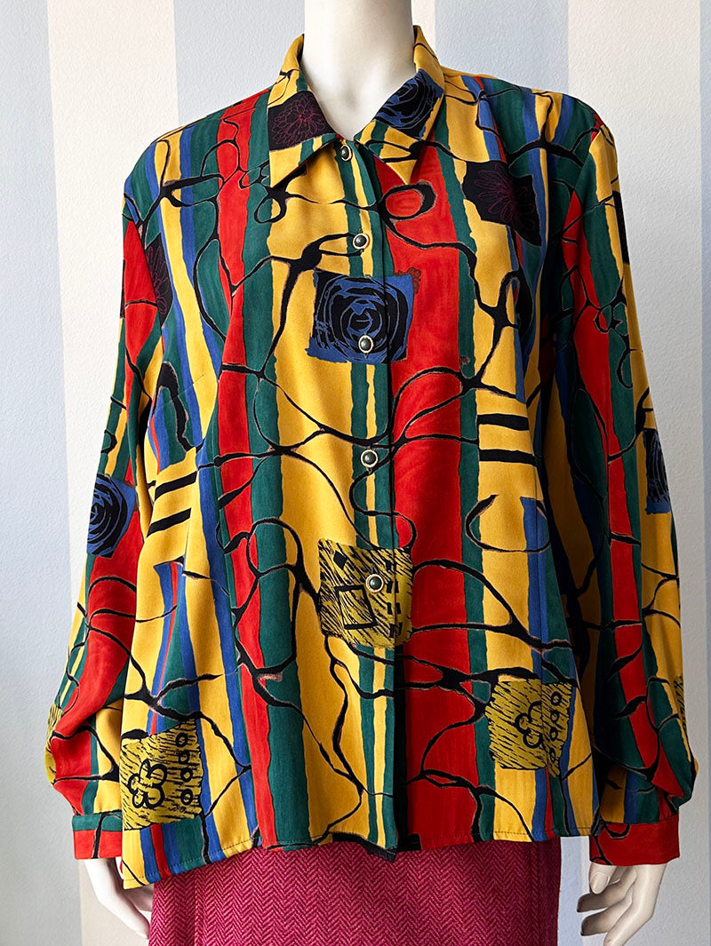 Vintage print blouse