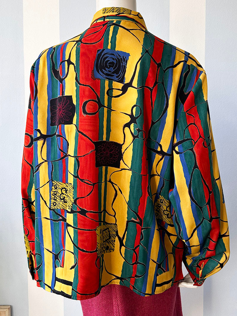 Vintage print blouse