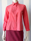 Roze katoenen 70s blousje