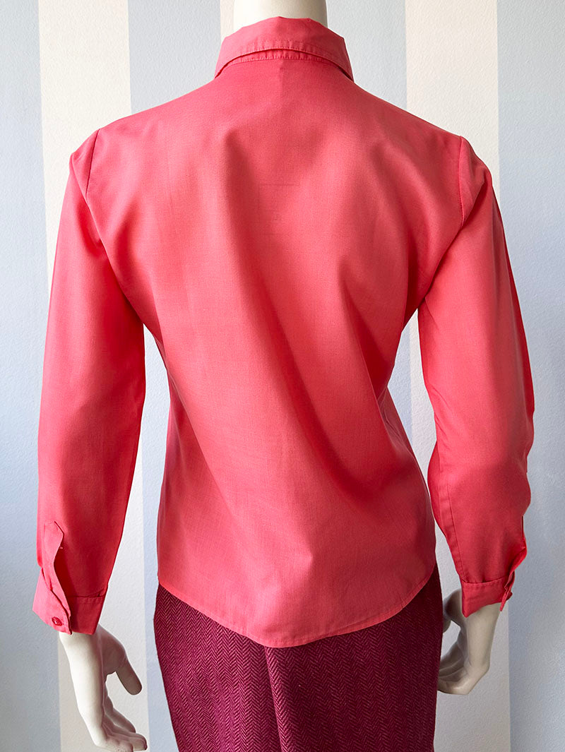 Roze katoenen 70s blousje