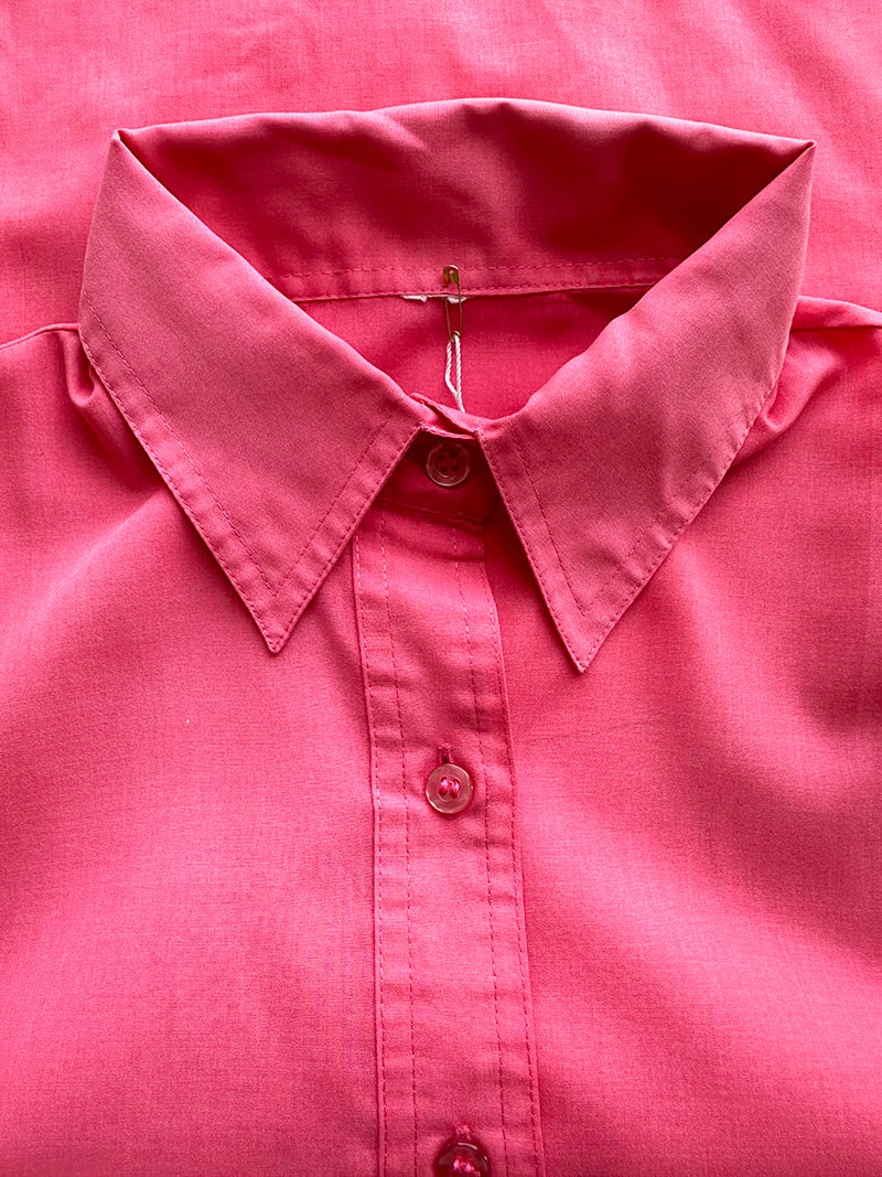 Roze katoenen 70s blousje