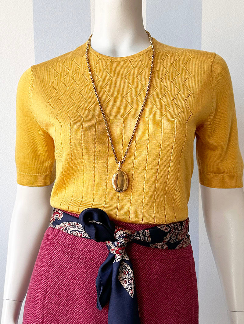 Warmgele tricot top